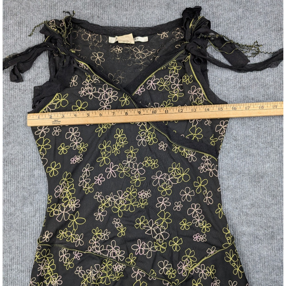 Vintage Max Studio Dress Womens Small Floral Fairy Grunge 90s Y2K Phoebe - Picture 2 of 7